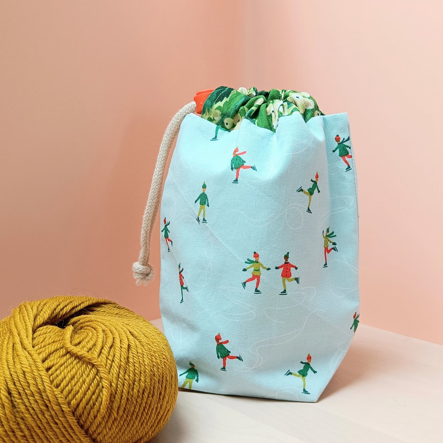 Sock Drawstring Project Bag