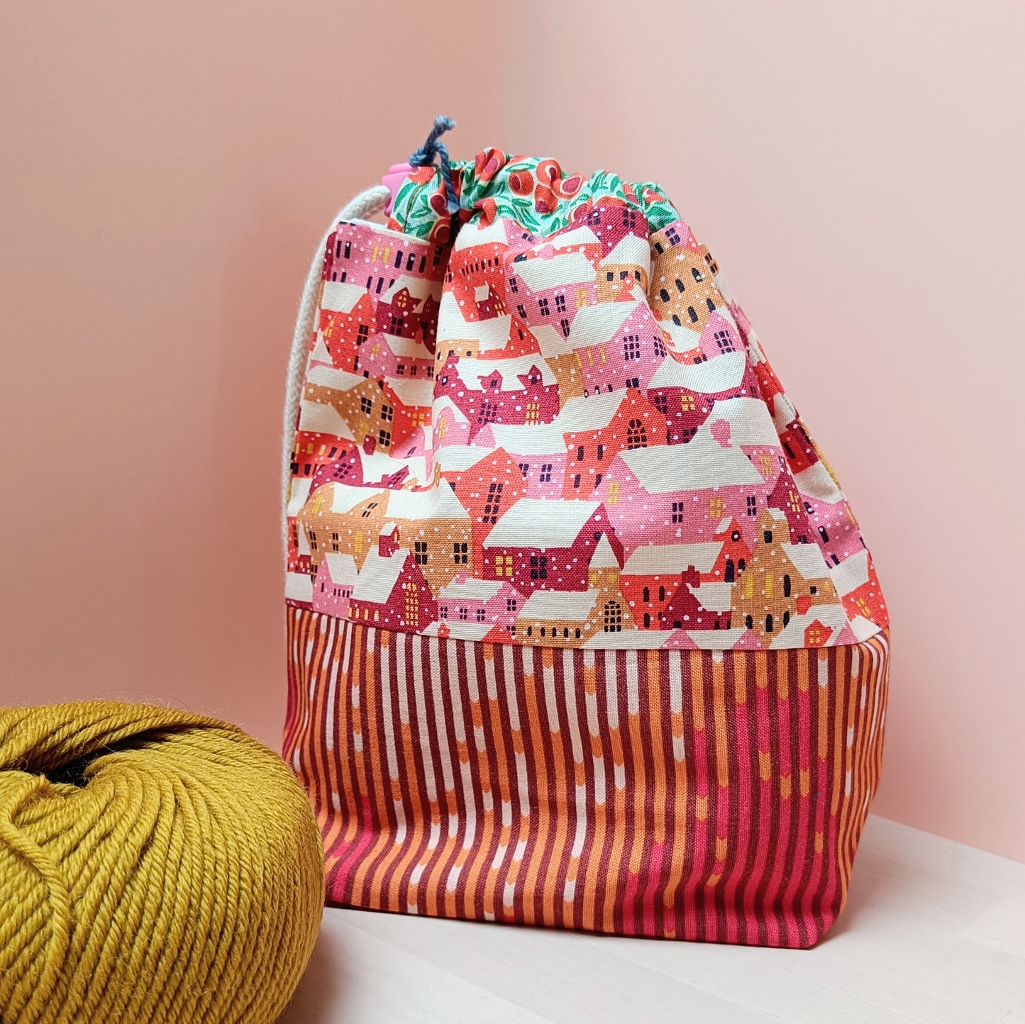 Hat Drawstring Project Bag