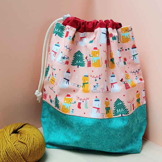 Sweater Drawstring Project Bag