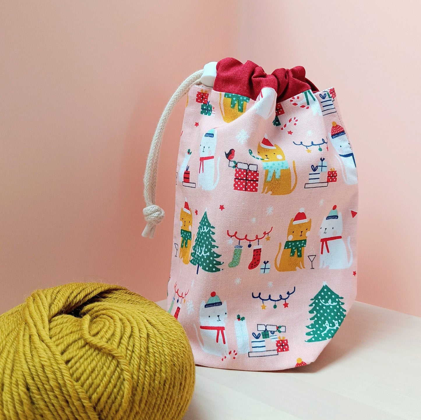Sock Drawstring Project Bag