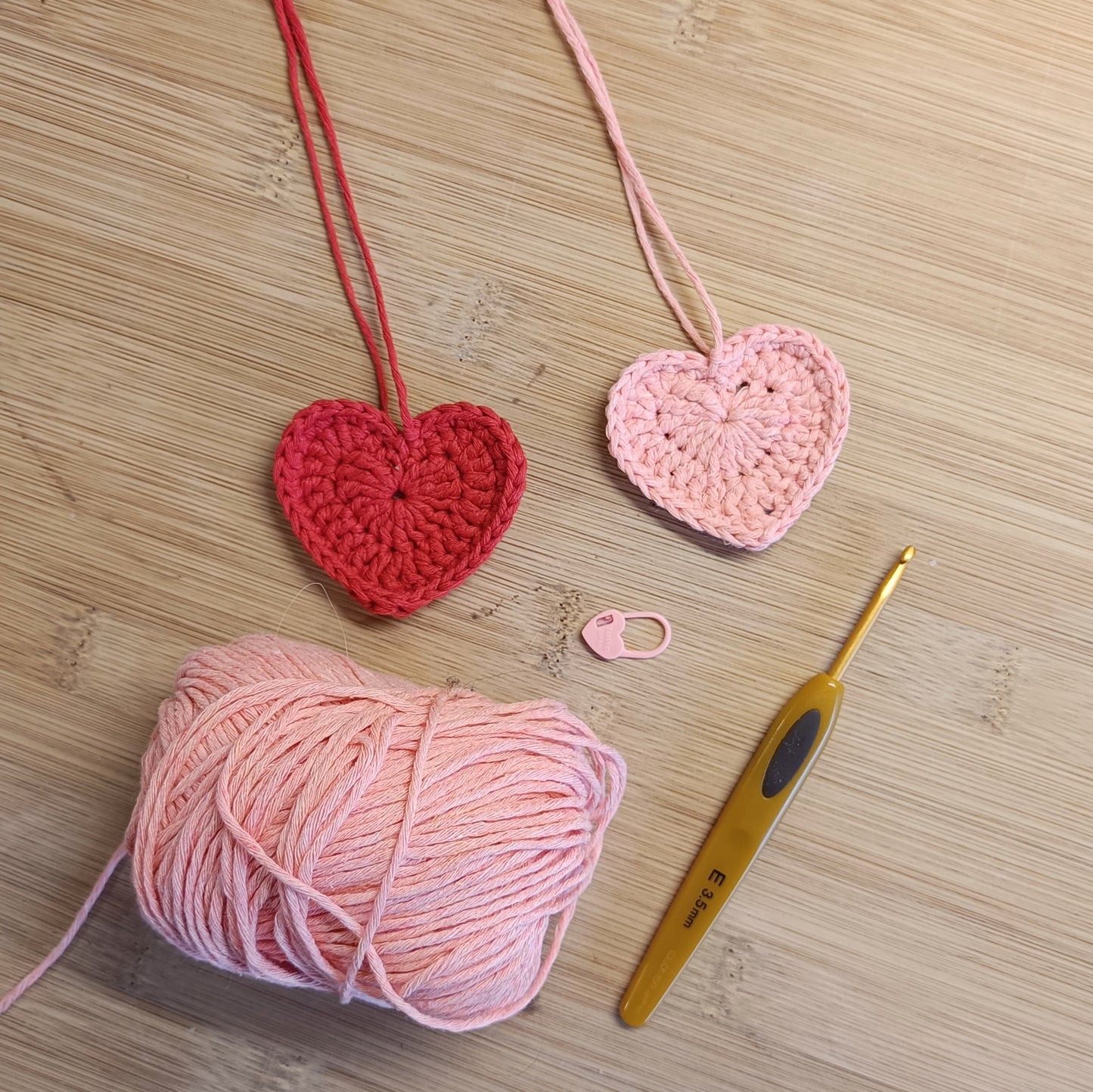 Crochet Heart Garland