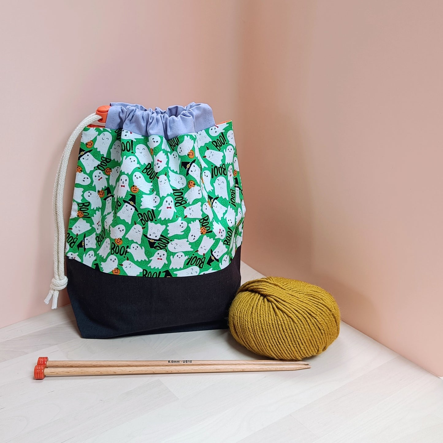 Scarf Drawstring Project Bag