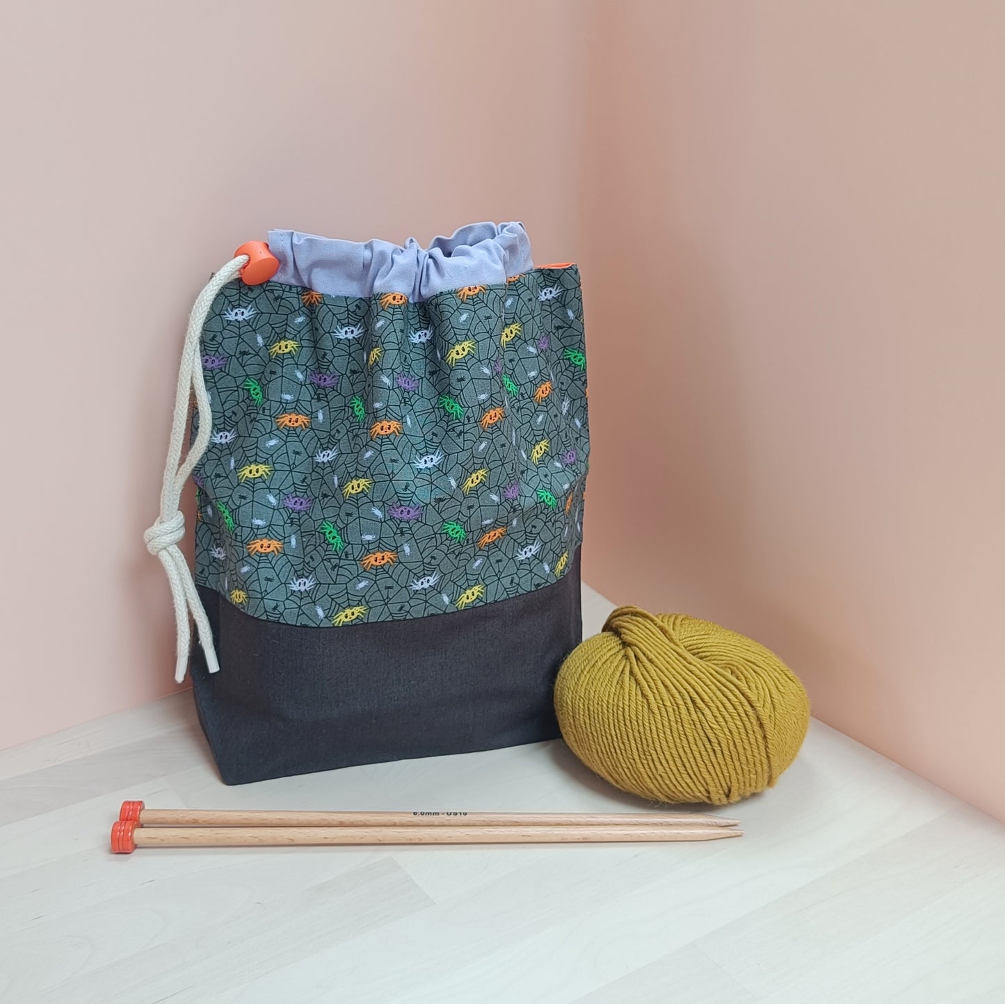 Scarf Drawstring Project Bag