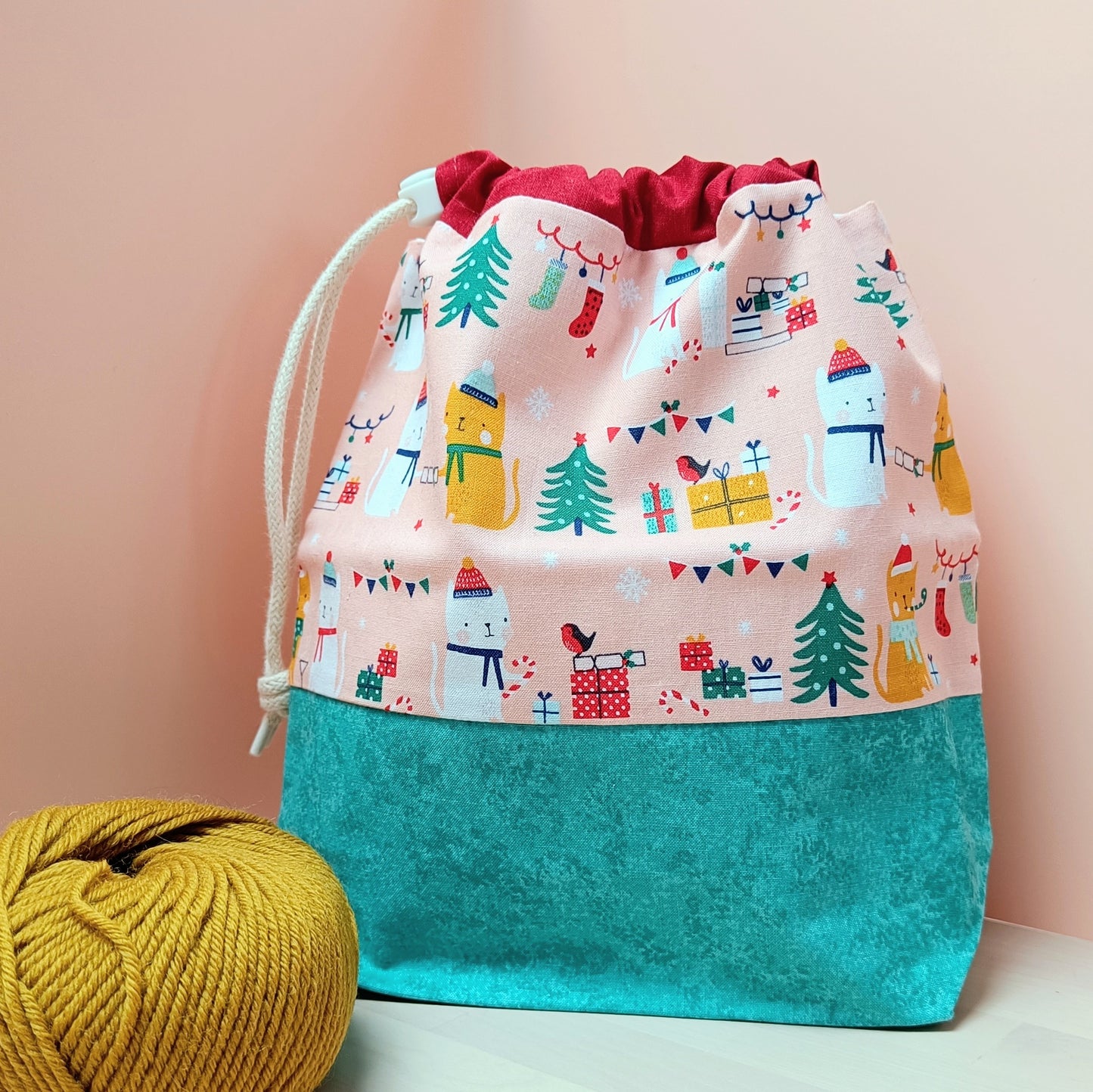 Scarf Drawstring Project Bag