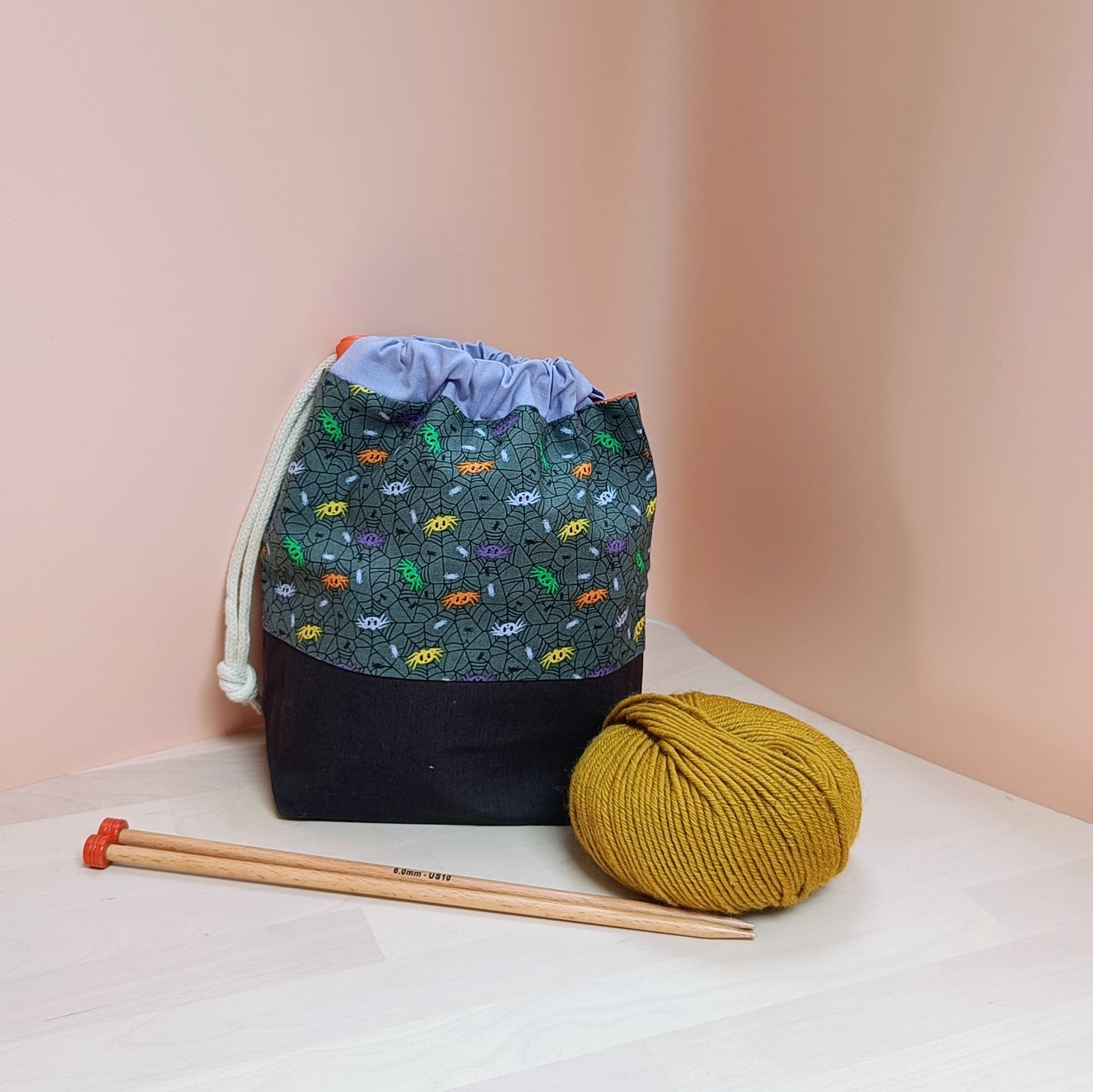 Hat Drawstring Project Bag