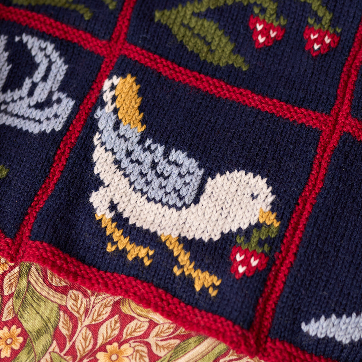 Strawberry Thief Blanket Paper Pattern