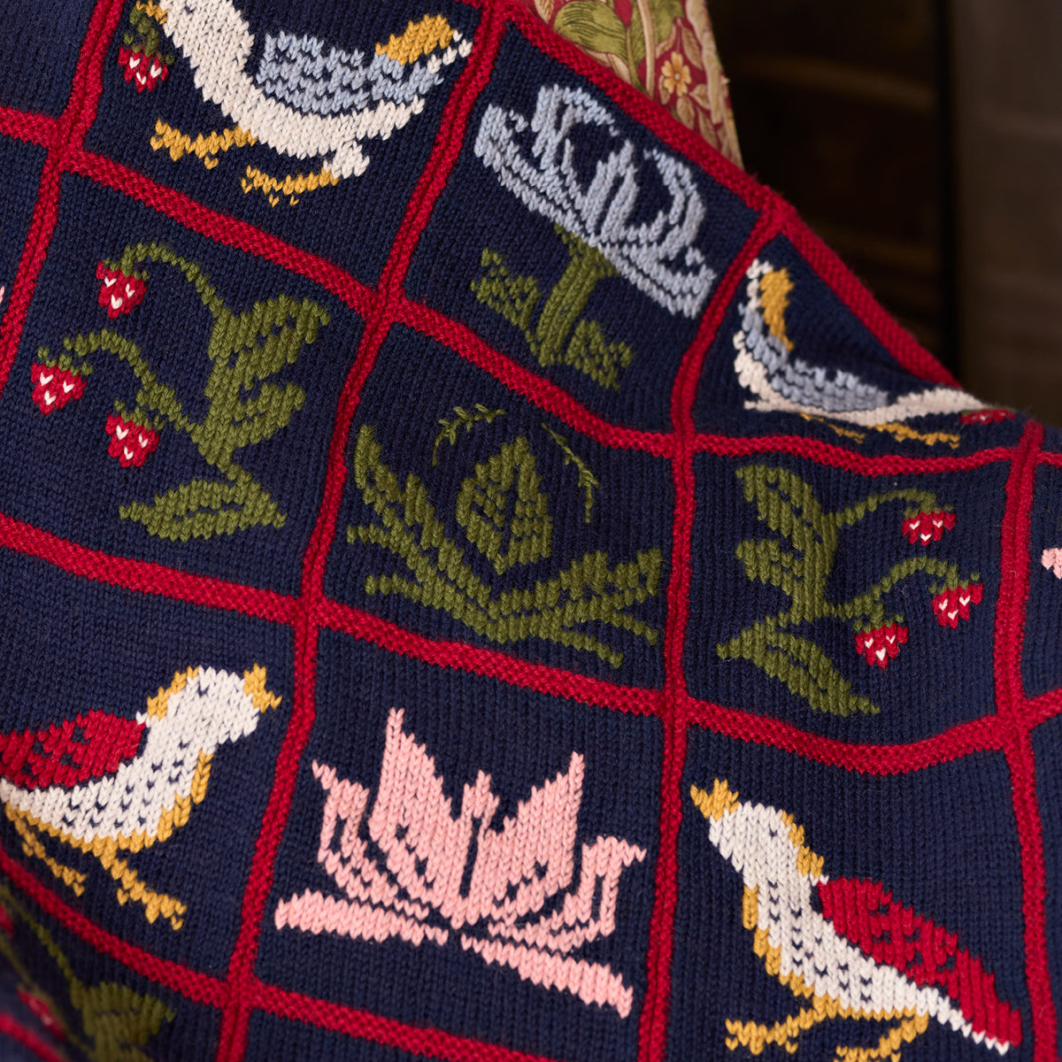 Strawberry Thief Blanket Paper Pattern